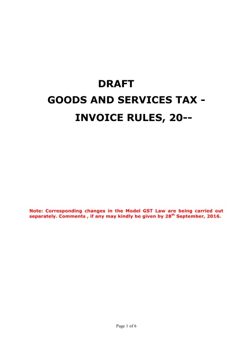 thumbnail of Draft Invoice Rules